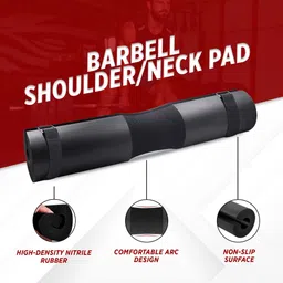 bionfit Barbell Squat Pad with Strap-Foam Pad for Neck & Shoulder Support, Gym Squats Neck Support image 3