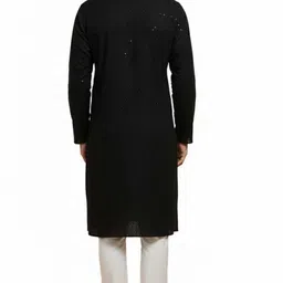 jaitik Men Cotton Blend Kurta Pyjama Set image 2