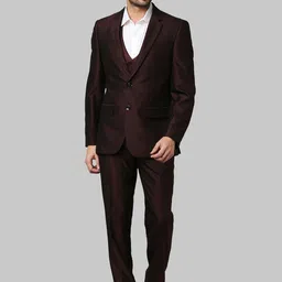 raymond Men 3PC SB 2BTN CORD PIPIN ON EDGE-CONT FIT Solid Suit-picture-37