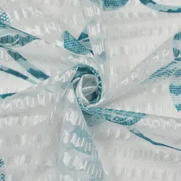 panipat textile hub 153 cm (5 ft) Tissue Semi Transparent Window Curtain (Pack Of 4) image 2