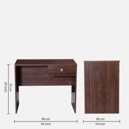 eros Lucia Writing Table in Walnut Finish image 2