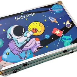 zyamalox Astronaut Design-blue 145-Piece Art Kit for Kids Painting Kit in Aluminum Case-picture-27