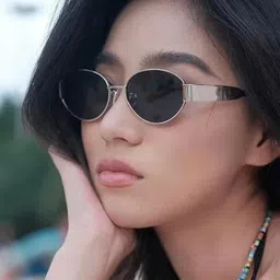 njhubkl UV Protection Round Sunglasses (Free Size) image 4