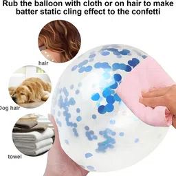 zambooree Batman 6th Birthday Kit – Blue Silver Balloon, Fringe Backdrop & Party Decor Set image 5