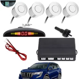 aarsh store Universal 4 White Reverse Parking Sensor-AF25N455 Universal 4 White Reverse Parking Sensor-AF25N455 Parking Sensor-picture-17