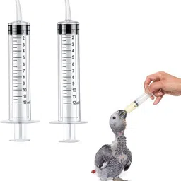vayinato Hand Feeding Syringe with Curve Tip for Baby Birds, Cat, Dog(12 ml) Pack of 2 Aquarium Tool-picture-12