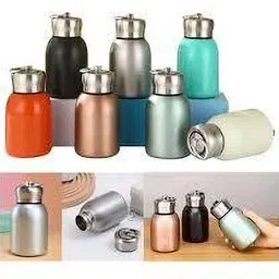 devcriation Vacuum Flask bottle 8 Double Wall Hot & Cold Insulated Bottle For Office 300 ml Water Bottle image 2
