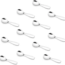 fanqew 12 masala spoon set Disposable Stainless Steel Ice Tea Spoon, Sugar Spoon Set-picture-22