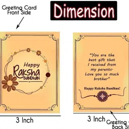 midiron Designer Rakhi Set for Brother & Sister | Raksha Bandhan Printed Cushion - SG19 Paper Gift Box image 3