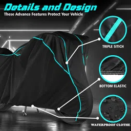 oliverx Waterproof Two Wheeler Cover for Bajaj image 4