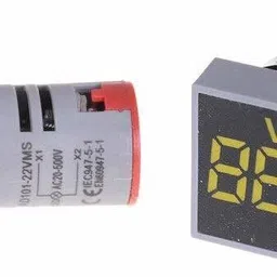 robin teper Volt Metar 0502 Digital,Voltmeter Lights Tester Measuring Range 60-500V AC, 31 mm Square (Yellow) Digital Voltage Tester image 3