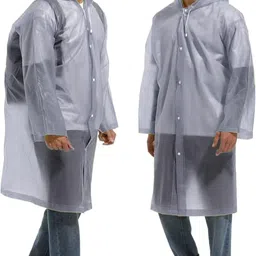 jhsent Solid Men Raincoat image 2