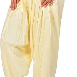 srisaras Wool Blend Solid Women ["Yellow"] Salwar image 3
