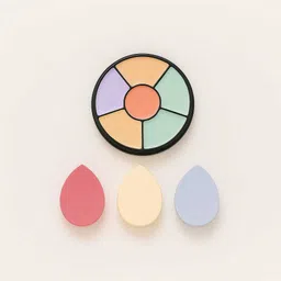 nkb 6 Shade Concealer & Finger Puff Combo Concealer-picture-33