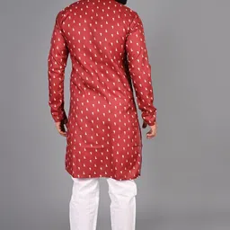 fubar Men Printed Cotton Blend Straight Kurta image 2