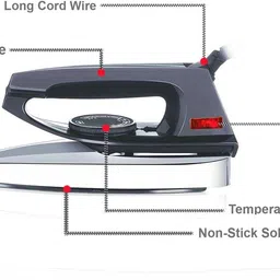 le - ease lite Automatic everyday ironing dry iron box with Extra Safety features 750 W Dry Iron image 5