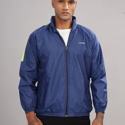 Dollar Polyster Colorblock Men Wind Cheater image 1