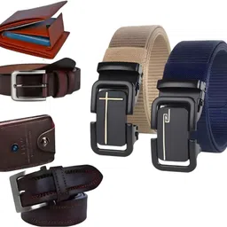 Men Casual Brown Genuine Leather Belt-image-55