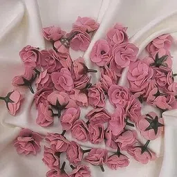 Small Beautiful Artificial Roses for Decorating DIY (light pink) Clear Rose Artificial Flower-image-25