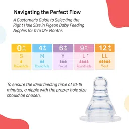 pigeon Flexible 9 month plus L size pack 3 nippl Fast Flow Nipple image 5