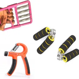 dr pacvu 3|Hand Grip,2 Gripper,1 Finger Stretcher for Increase forearm,Wrist arm strength Fitness Accessory Kit Kit-picture-14