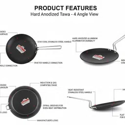 kitchen essentials HA 3mm Thickness Tawa 25 cm diameter image 2