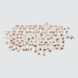 royaloak Butterfly Wall Art Metal Multicolor Wall Mounted image 3