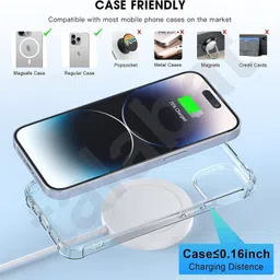 X88 Pro (MFI Certified) TurboPower Magsafe Wireless Charger,Qi-Certified Techgnology Charging Pad-image-56