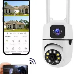 AVOIHS Smart Dual Lens Camera with PTZ 360° WiFi 1080P HD AI IR Night Vision 2Way Audio Security Camera-picture-33