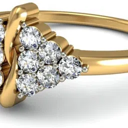 avsar AVR501YBR Cubic Zirconia Yellow Gold ring image 5