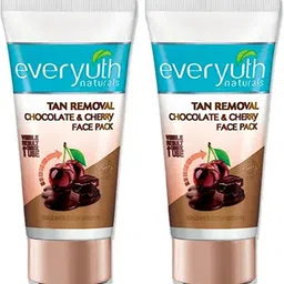everyuth naturals Tan Removal Chocolate & Cherry Face Pack (2X50g)-picture-10