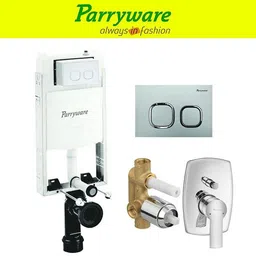 parryware Half Frame Concealed Cistern, with divater body upper crust set of 1 pic 220 Dual Flush Tank-picture-17