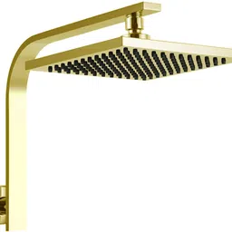 carnival Overhead 8X8 Inch Gold Shower Head Set with Arm For Bathroom | SS-304 Fixed Mount image 5