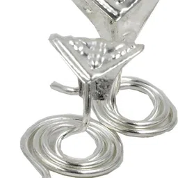 Nag Nagin Joda Snake Pair Silver color for Kal Sarp Dosha Nivarak Decorative Showpiece Plated Yantra-image-93