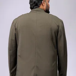hardsoda Men Solid Single Breasted Casual Blazer image 4