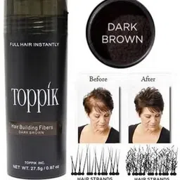 toppik Hair Loss Concealer Fibers For Regrowth & Instant Styling Dark Brown 1 Unit Organic Hair Volumizer For Fuller Hair-picture-16