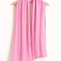 rainbowfabrics Pure Cotton Solid Pink Women Dupatta-picture-43