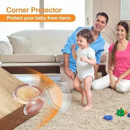 awejoy Baby Safety Corner Guards Silicone Table & Furniture Edge Bumpers (Set of 8) image 4