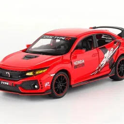 funablo 1:32 Civic Type-R Diecast Alloy Model Car with Pull Back, Sound, Light, Doors-picture-33
