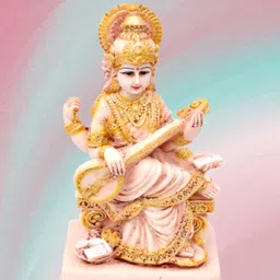 buji idol saraswati,saraswati statue, saraswati murti,saraswati idol,statue saraswati Decorative Showpiece - 15 cm image 4