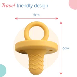 luvlap Silicone 2in1 Baby Soother Pacifier & Teether, Set of 2, with swirled surface Teether image 5