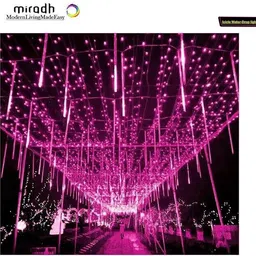 spark world 8 LEDs 0.3 m Pink Flickering Water Drop Rice Lights image 5