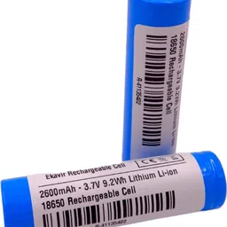 ekavir 2600mah rechargeable Cell | 18650 rechargeable battery lithium cell li-ion 3.7VBattery-picture-20