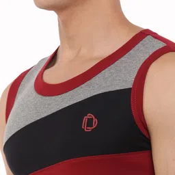 dollar bigboss Pack of 2 Combed Cotton Racerback Styled Gym Men Vest image 5