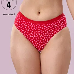 lyra Pack of 4 Women Hipster Multicolor Panty-picture-22