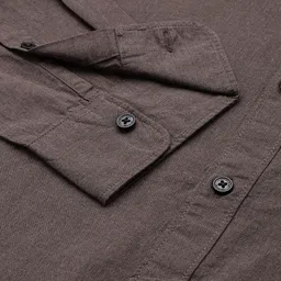 flying machine Men Slim Fit Solid Casual Shirt image 3