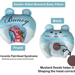 tecsun Mustard Seeds Baby Pillow Pack of 1 Animals Pillow for Newborn Baby image 3
