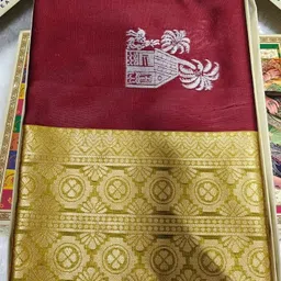kumari fashion Self Design Bollywood Art Silk Saree-picture-25