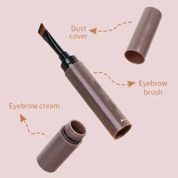 gabbu Waterproof Sweatproof Non Dizzy Dyeing Multi Use Eyebrow Cream with One Pen-picture-26