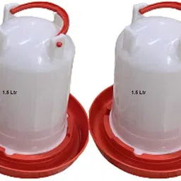 tm&w 1.5 Kg Feeder 2 Pcs 1.5 Ltr Drinker 2 Pcs=4pcs Window Bird Feeder Bird Feeder image 5